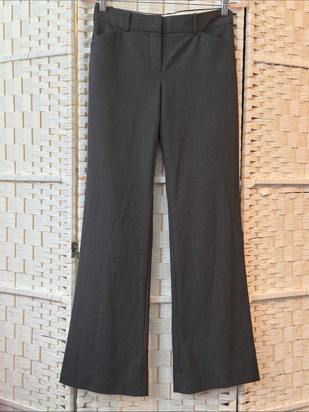 Theory Charcoal Boot-Cut Dress Pants